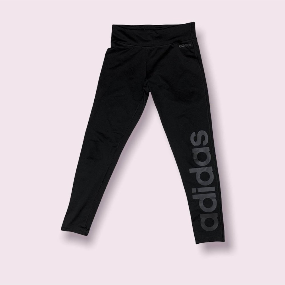 ADIDAS Black Leggings Athletic Workout Pants Size Medium